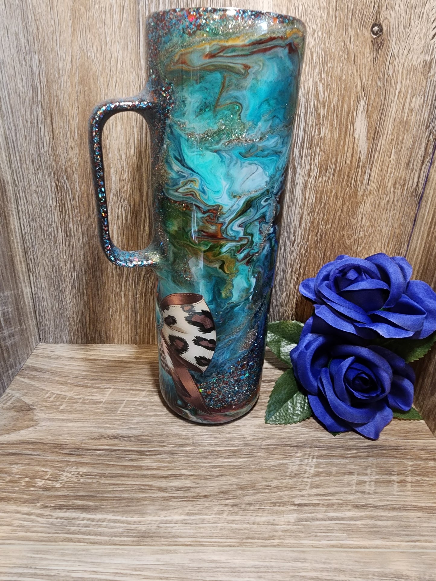 30 OZ SKINNY TUMBLER WITH HANDLE