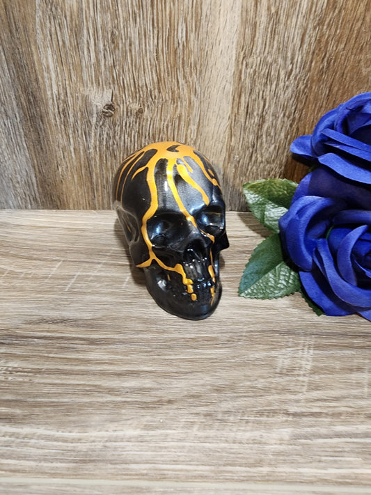 BLACK AND GOLD SKULL