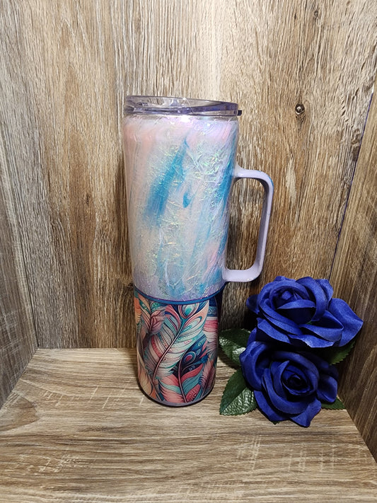 20 OZ SKINNY TUMBLER WITH HANDLE