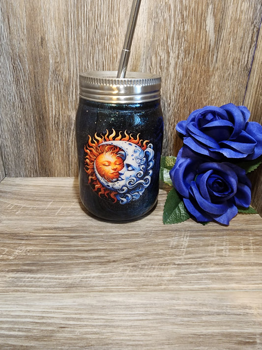12 OZ MASON JAR TUMBLER